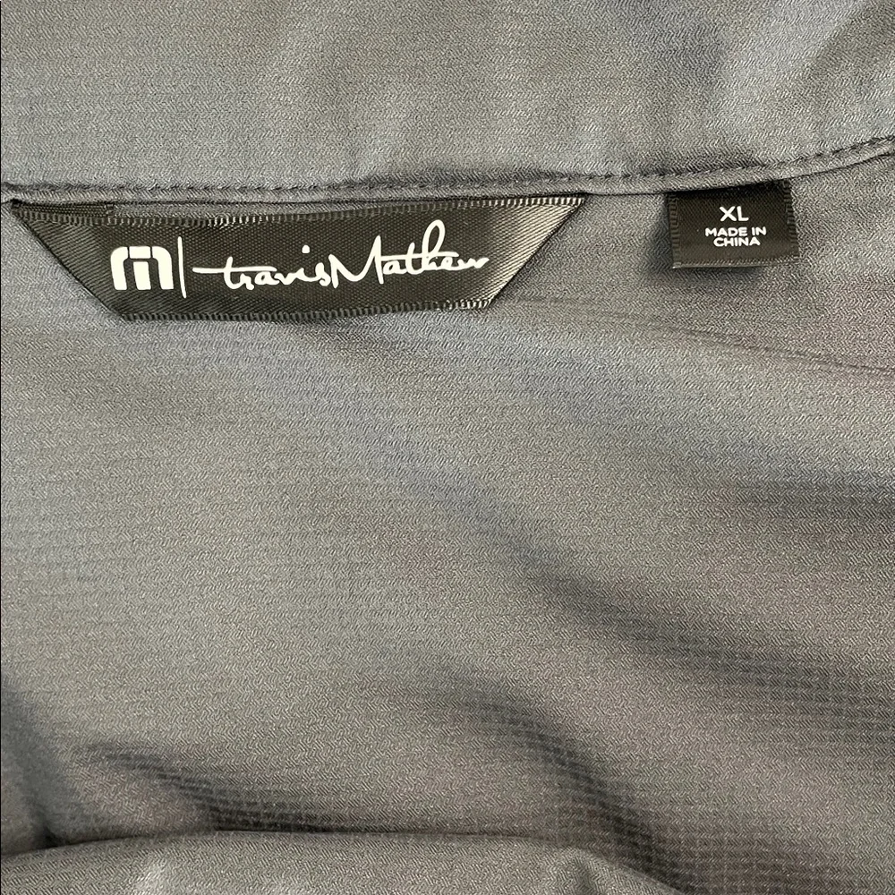 Travis Mathew Vest Cold Heart 2.0 Grey Quilted Puffer Lightweight XL Mens Golf